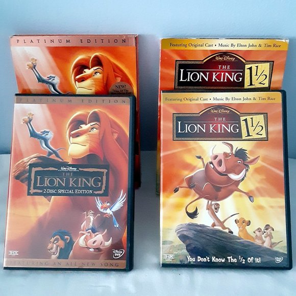 Walt Disney DVD Lot; The Lion King Platinum Edition & The Lion King 1 1/2 - Picture 2 of 7